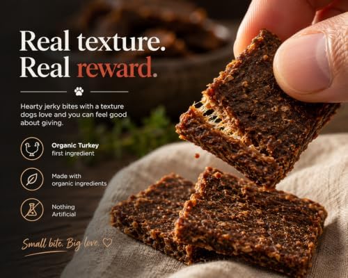 USDA Organic Turkey Recipe Soft & Chewy Dog Treats, Made in USA, Upcycled Certified®, All Life Stages, 4 oz