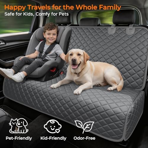 URPOWER Dog Car Seat Cover for Back Seat, Waterproof Car Seat Protector
