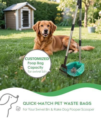 AYOTEE Extra Large Dog Poopper Scooper Bags with Handles