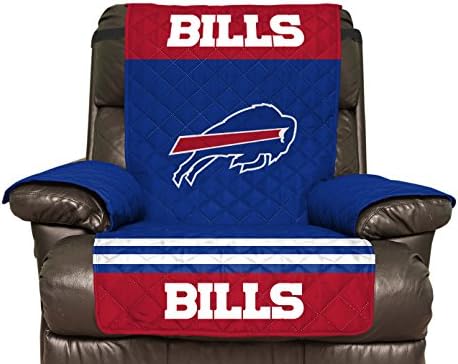 NFL Buffalo Bills Recliner Reversible Furniture Protector with Elastic Straps, 80-inches by 65-inches