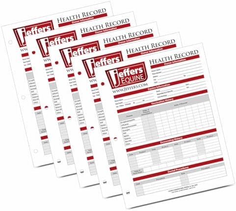 Jeffers Equine Health Record 5 Pack