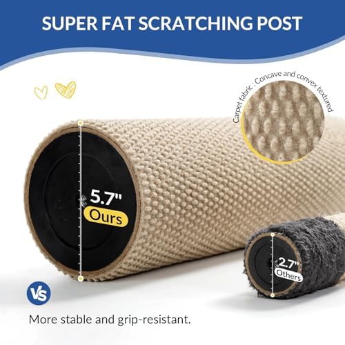 Cat Craft 41" Cat Scratching Post, Beige