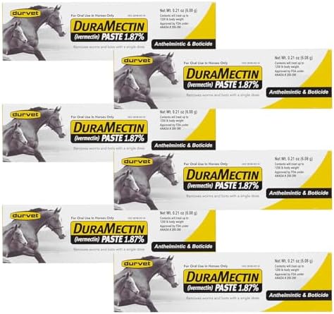 Durvet Duramectin Equine Wormer Paste - 6 Tubes