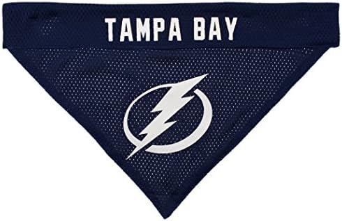 NHL TAMPA BAY LIGHTNING BANDANA for DOGS & CATS, Small/Medium. - Cute & Stylish Bandana! The Perfect HOCKEY FAN Scarf Bandana, great for Birthdays or any Party!