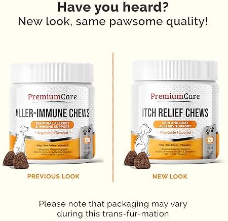 Itch Relief for Dogs - Allergy Chews for Dogs Anti Itch 120 Chews