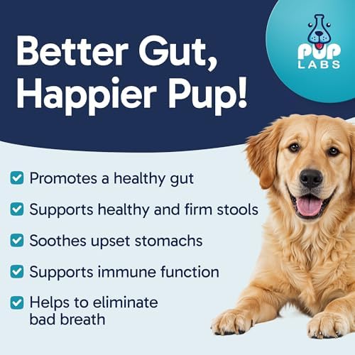Pup Labs Tummy Essentials Probiotic Chews for Dogs, Supports Gut Health for Dogs and Firm Stools, Helps Eliminate Digestive Dysfunction, Dog Probiotics Made in The USA, 30 Chews