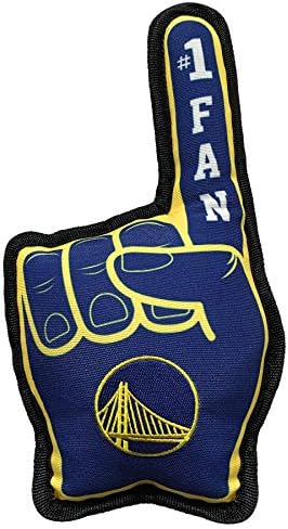 Pets First NBA #1 Fan Toy. Best Sports Dog Toy with Double Stitched Trim and Tough Nylon Material Filled with Chewable Polyfil and Inner Squeaker