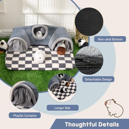 Avont Guinea Pig Tunnel, Small Animal Hideaway Tube Toy