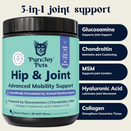 Advanced Dog Hip and Joint Supplement, 90 Soft Chews