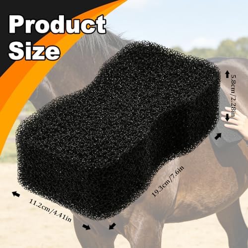 Horse Groomer Sponge Scrubber, Deep Cleaning Scrubber & Massager for Horses