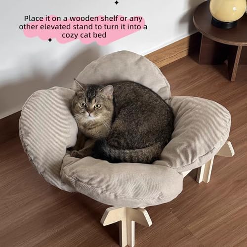 SHENGOCASE 23" Extra Large Soft Thick Kneading Plush Pillow, Flower Shaped Pet Bed Cushion, for Large Indoor Cats and Medium Small Dogs