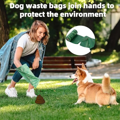 36 Rolls 540 Dog Poop Bags, Thick Dog Poo Bags for Walks (Green)