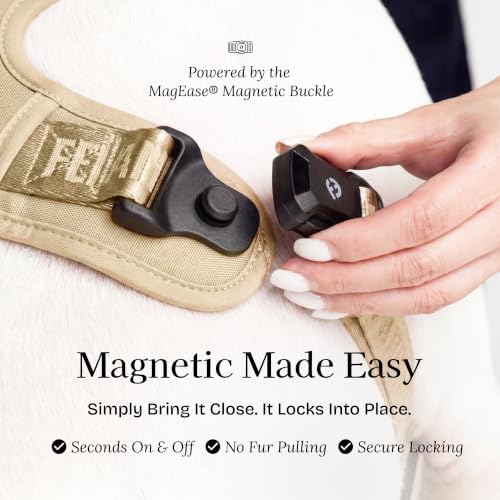 Fei & Eve Tactical Dog Harness, No Pull Dog Vest with Magnetic Buckle