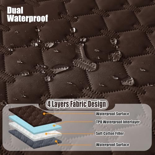 Smiry Waterproof Dog Bed Cover Blanket, Reversible Pet Blanket