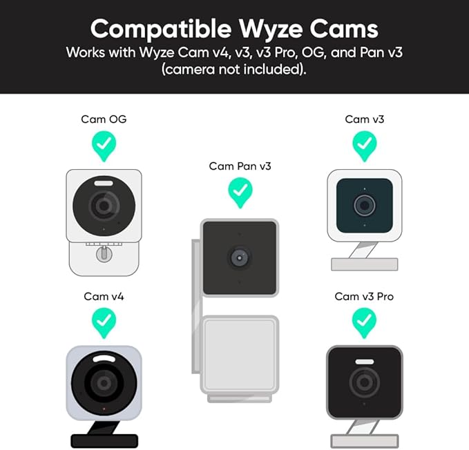 Wyze Lamp Socket v2 Power Adapter with WYZE Cam v4 2.5K QHD WiFi Indoor/Outdoor Smart Home Security Camera, Pet/Baby Monitor, Motion Activated Spotlight/Siren, Color Night Vision, 2-Way Audio