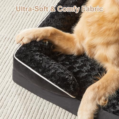 WNPETHOME Orthopedic Washable XL Dog Bed for Senior Dog Cozy Sleep
