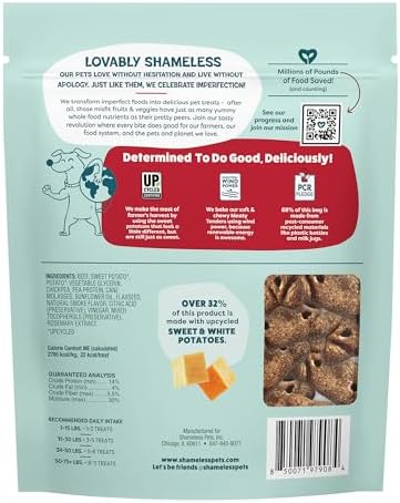 Shameless Pets Beef Up Meaty Tenders, Soft Dog Treats, Grain Free, 1.5lb
