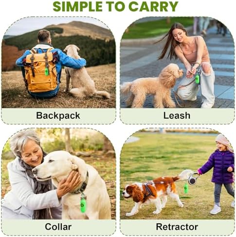Thick Dog Poop Bags Rolls - Strong Leak Proof with 2 Dispensers 420 Count