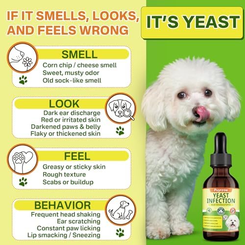 puyrzoe Natural Yeast Infection Treatment for Dogs, Yeast Treatment for Dog