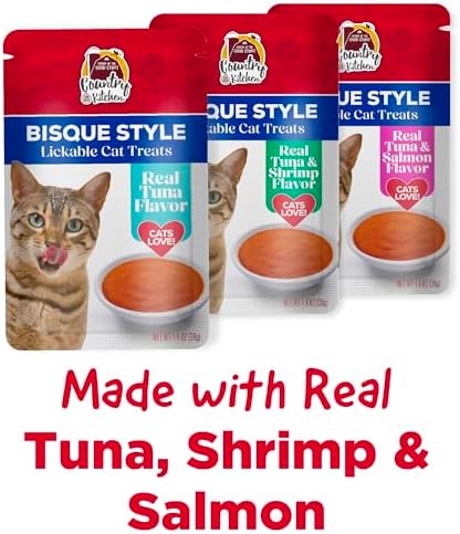 Country Kitchen Bisque Style Variety Pack Lickable Cat Treats, 5 oz. Tubes