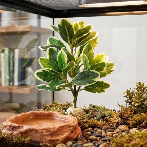 EupHHonycs Reptile Plants Artificial Leaves Reptile Tank Decorations
