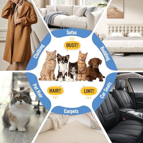 1 PCS Pet Hair Removal Glove for Dogs and Cats Reusable Newly Upgraded Five-Finger Electrostatic Pet Cat Dog Hair Remover Non-Slip Dog Hair Remover Tool for Couch, Clothing, Car Seat,Carpet