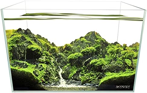LANDEN Aquarium 60H 30 Gallon Ultra Clear Glass Rimless Fish Tank