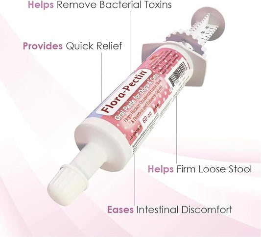 Oral Paste for Dogs & Cats-Helps Reduce Occasional Loose Stool & Diarrhea, Balance Gut pH, Support Normal Digestion & Intestinal Flora-Fast Acting (60 CC - Tasty Chicken Flavor) - 2 Pack