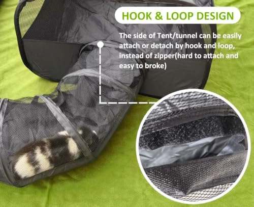 Guinea Pigs Playpen with Surround Tunnel to Run & Exercise Indoor/Outdoor