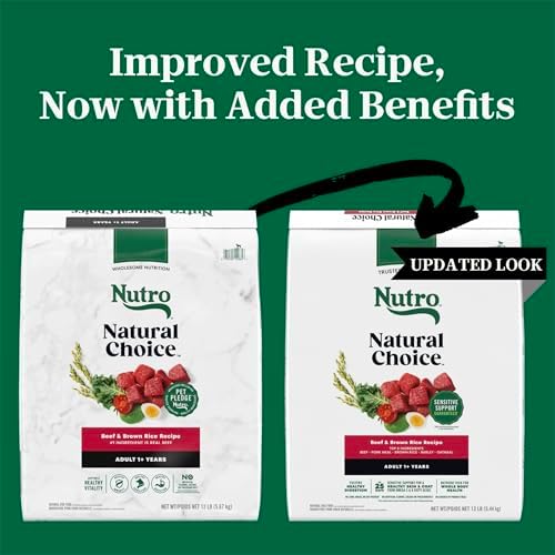 Nutro Natural Choice Adult Dry Dog Food, Beef & Brown Rice Recipe, 12 lb