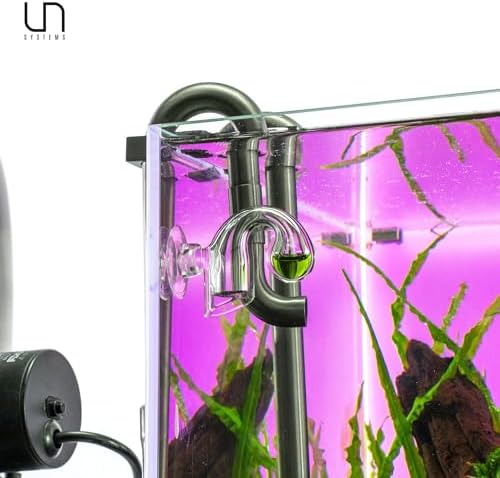 Ultum Nature Systems CO2 Drop Checker - Glass CO2 Drop Checker for Aquarium, CO2 Aquarium Kit with Solution, CO2 Monitor Complete Set for Planted Aquariums - Drop Checker Suction Cup Mount (SD)