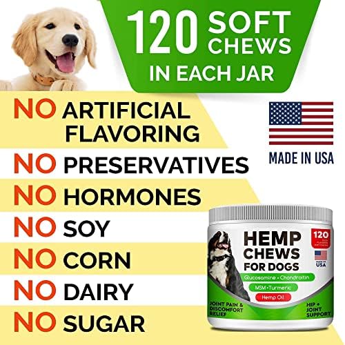 Advanced Joint Hemp Chews for Dogs Mobility - Hip & Joint Pain Relief Chews