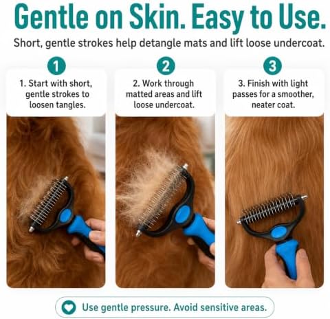 Pet Grooming Tool,Dog Brush For Shedding,Deshedding Dog Brush