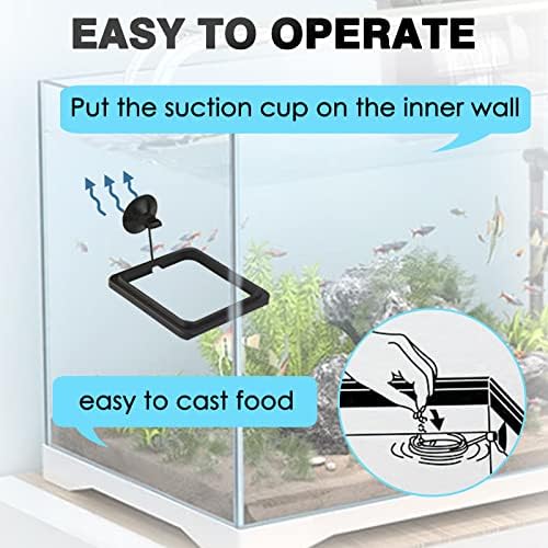 Fish Feeding Ring, Automatic Aquarium Accessory, Prevents Uneaten Food, Ideal for Busy Owners, Made from Durable Materials, Easy to Install and Adjust