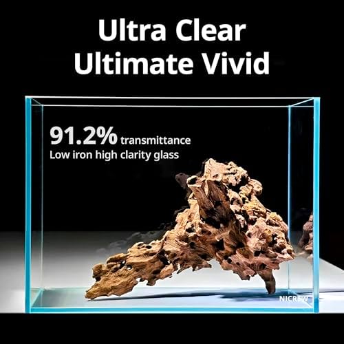 NICREW 2.5 Gallon Nano Nature Aquarium Kit Betta Fish Tank, Basic, Clear