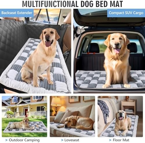 Dog Bed for Car Back Seat, Non-Slip Backseat Pet Mat Standard, 51''X23.5''