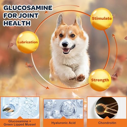 NATURE TARGET Glucosamine for Dogs, Hip and Joint Supplement, 120 Bites