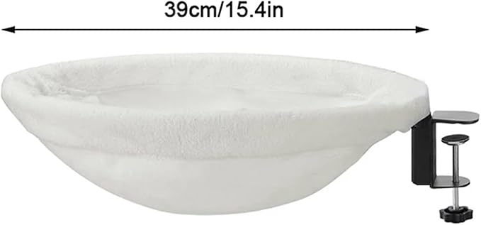 1 Piece Cat Desk Bed Comfortable and Soft Round Desktop Perch Desktop Mounted Litter Box with Pet Mat