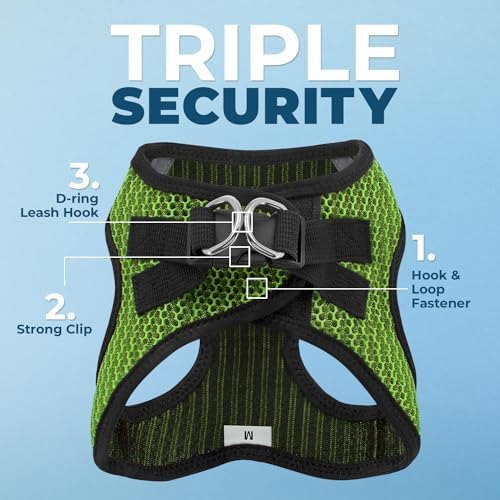 Voyager Step-in Air Dog Vest Harness - Lime Green 2-Tone, X-Small