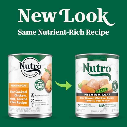 Nutro Natural Choice Premium Loaf Wet Dog Food, Chicken, 12.5 oz, 12 Pack