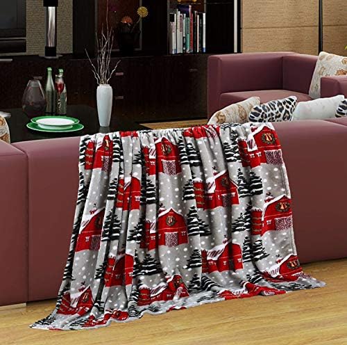 Valerian Luxury Velvet Super Soft Light Weight Blanket Prints Fleece Throw - All Year Round Home Decor, Fuzzy Warm and Cozy Throws, Couch and Gift, 50 x 60inch, SnowyBarn