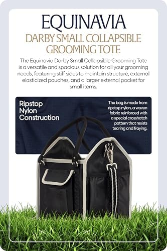 Equinavia Darby Horse Grooming Bag, Collapsible Tote with Strap, One Size