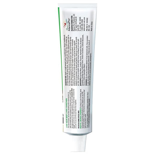 Nutri-Vet Enzymatic Dog Toothpaste, Plaque Remover for Teeth, Dog Breath Freshener, Tooth Whitening, Puppy Essentials, Made in The USA, Non-Foaming Chicken Flavor, 2.5 oz (Pack of 2)