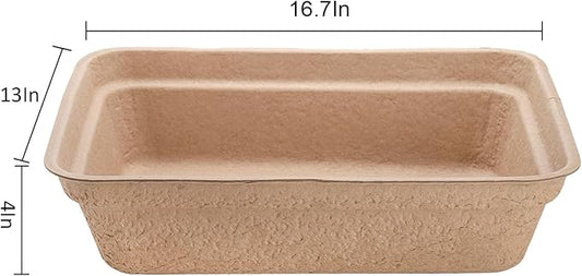 WUWEOT 8 Pack Disposable Cat Litter Box, Paper Cat Litter Tray Pet Litter Pan, 16.7" X 13" X 4" Travel Small Animal Clean Sifting Potty for Indoor Outdoor, Hamster, Guinea Pig, Mice, Bunny