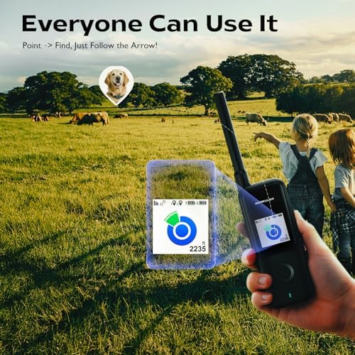 Aorkuler GPS Dog Tracker – Track Your Dog Up to 3.5 Miles Without Phone or Cell Signal | No App, No Monthly Fees | Ideal for Hiking, Rural & Remote Areas (Tracker 2)