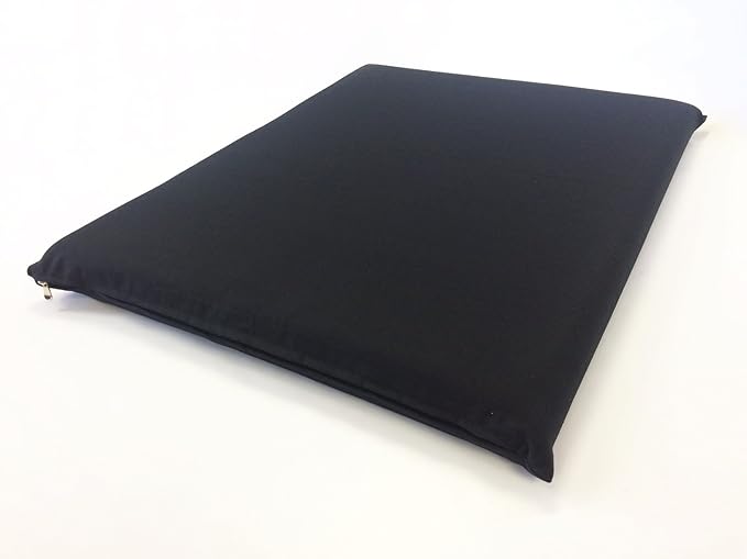 Luxurious Comfort Solid Pad Memory Foam Pet Dog Bed with Inner Waterproof Case and External Cover for Small and Large Dogs + Free 2nd Cover - Complete Bed (45"x27"x3", Canvas - Black)