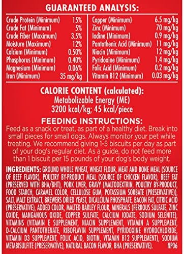 Milk-Bone GravyBones Dog Biscuits, Small Dog Treats, 7 lb. (Pack of 2)