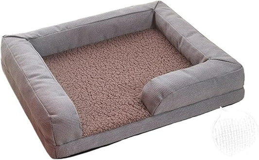cat Bed, Kennel Winter Warm Cat Litter Removable and Washable Four-Season Universal Dog Cushion Pet Supplies Puppy Accessories,Parts(7X 90X No Camera,M-62x50cm)