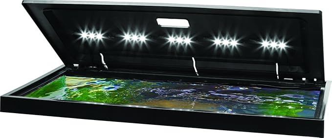 Tetra LED Aquarium Hood 24 in x 12 in, Low-Profile Fish Tank Cover with Hidden Lighting