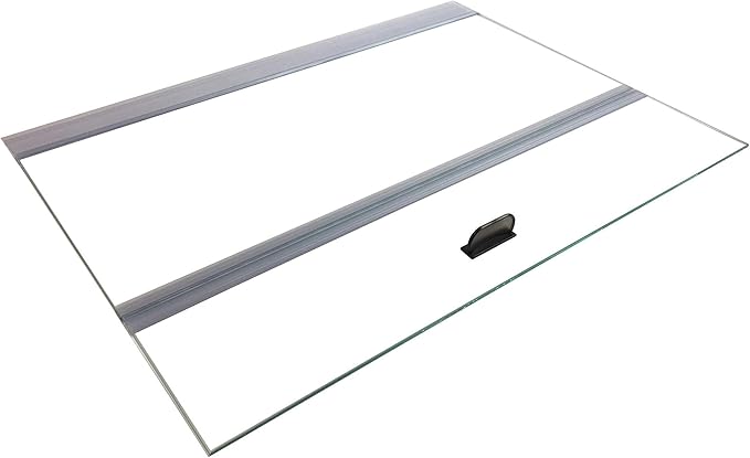 H2Pro Glass Canopy 2 Piece Set for Aqueon & All Glass only 75/90/110 Gallon 48x18 Aquarium Fish Tank (Each Piece Measure 22.08 x 16.57 x 0.16in)